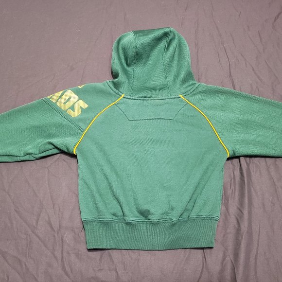 Reebok CFL Edmonton Eskimos Hoodie Football Activewear Green Yellow Accents 3T - Picture 2 of 7
